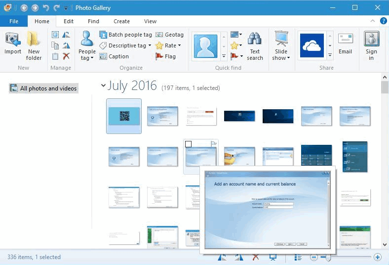 如何在 Windows 10 上使用 Windows Live 照片库？