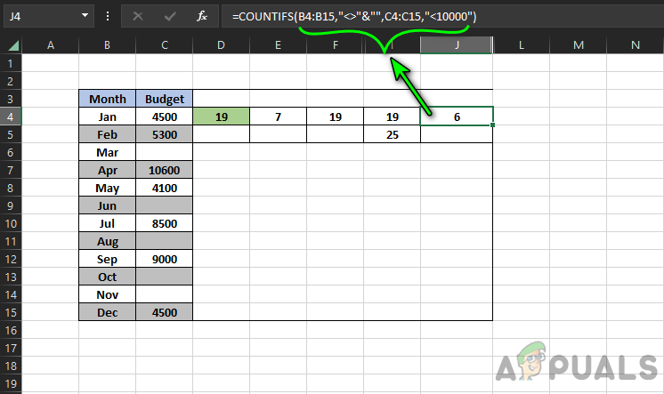 Use Multiple Criteria With CountIFs Formula