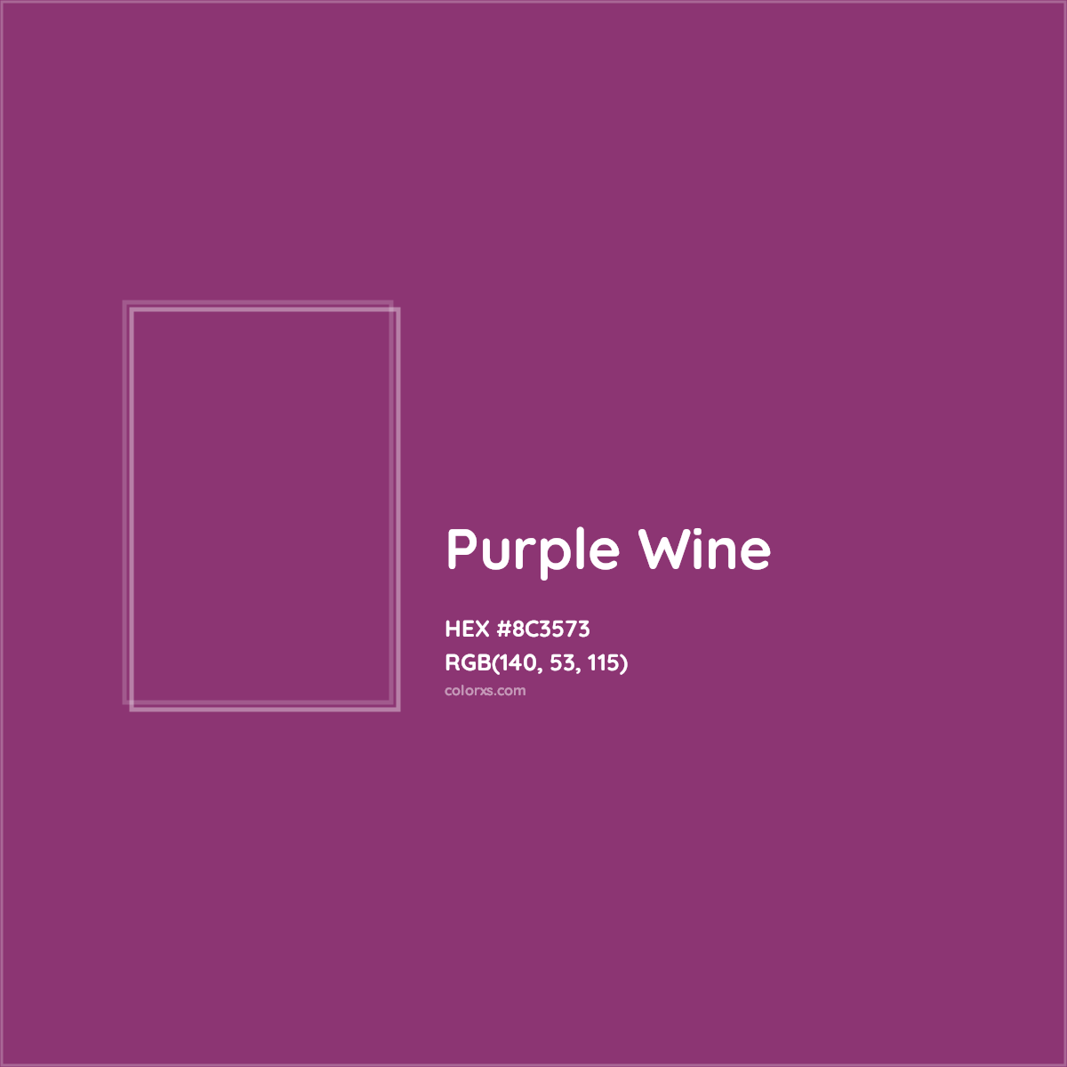 HEX #8C3573 Purple Wine Color - Color Code