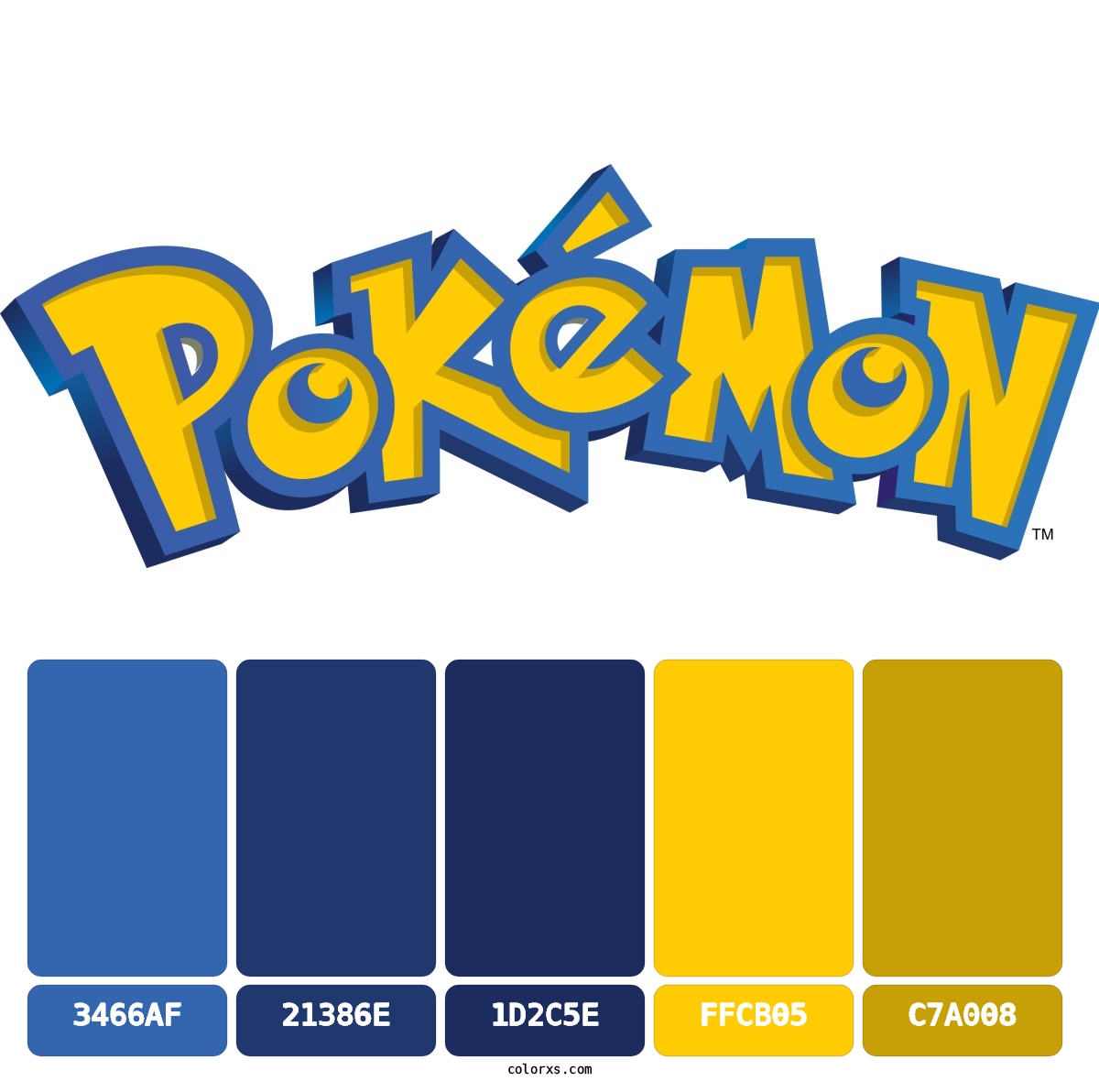 Pokemon logo colors