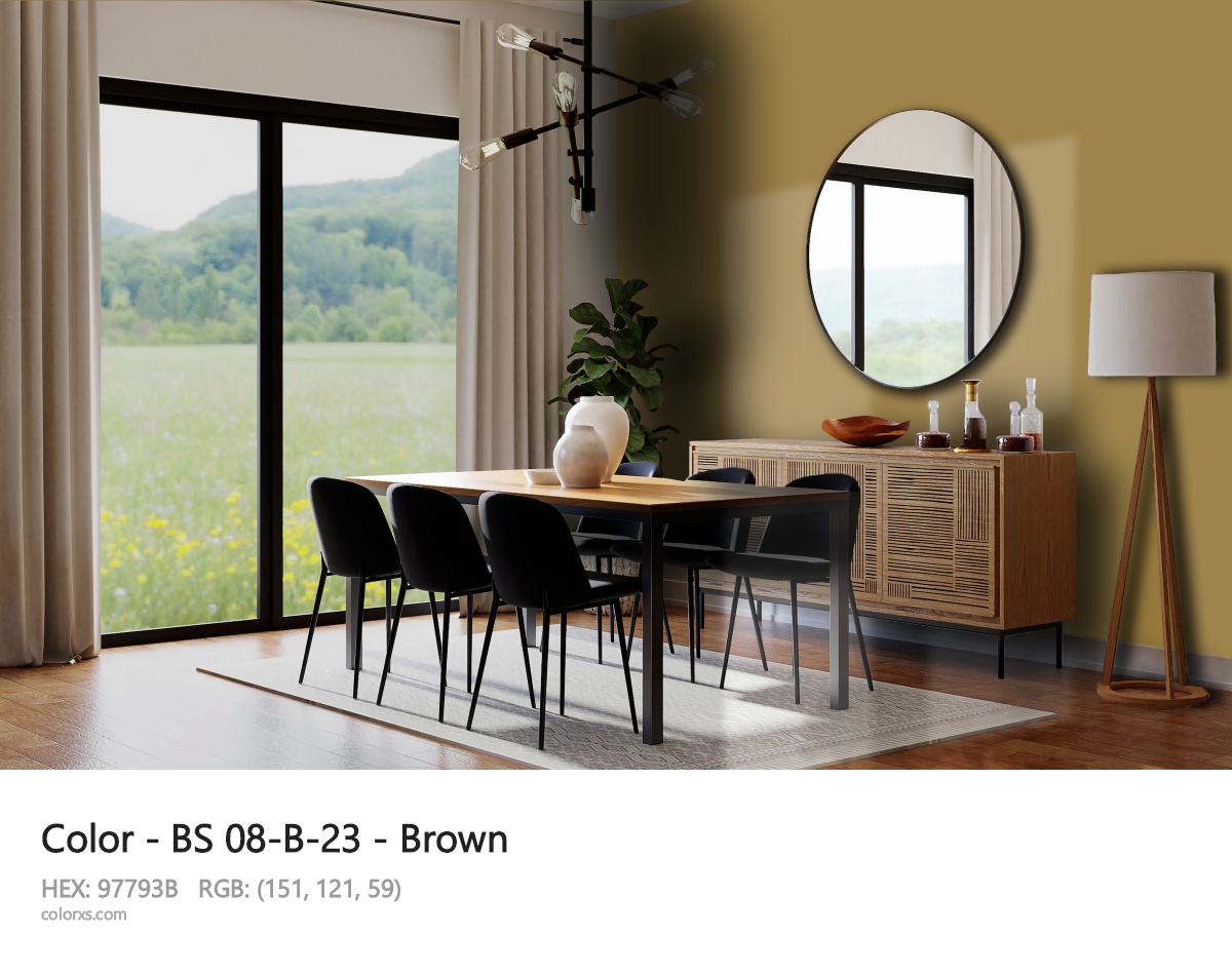 BS 08-B-23 - Brown CMS dining room design