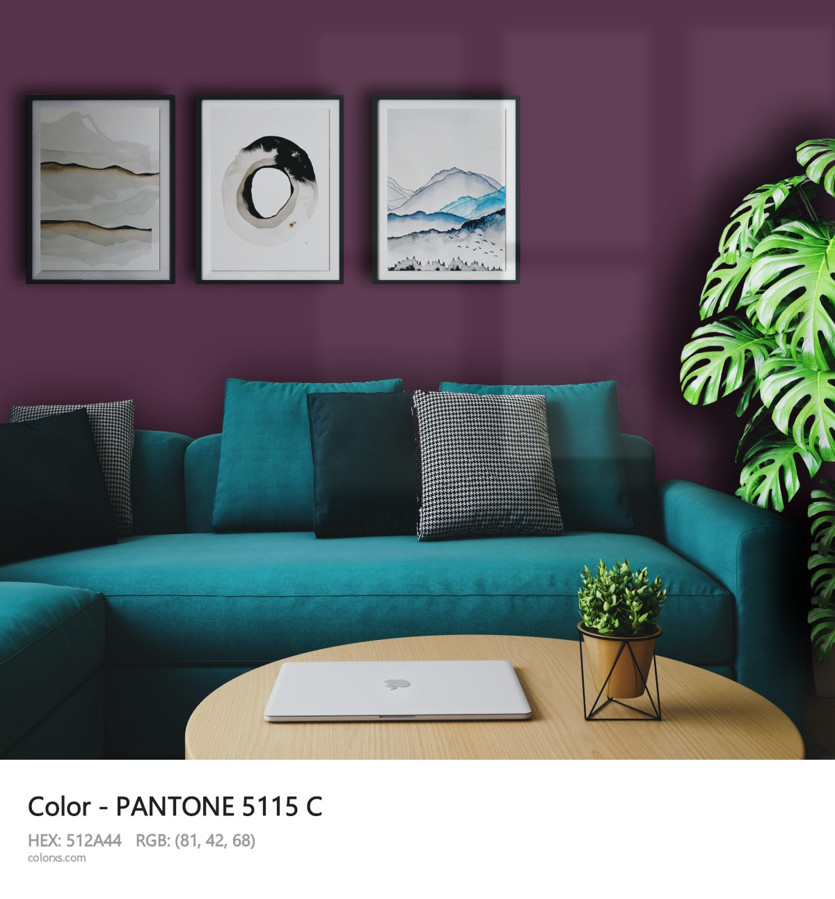 PANTONE 5115 C CMS cozy coffee corner interior