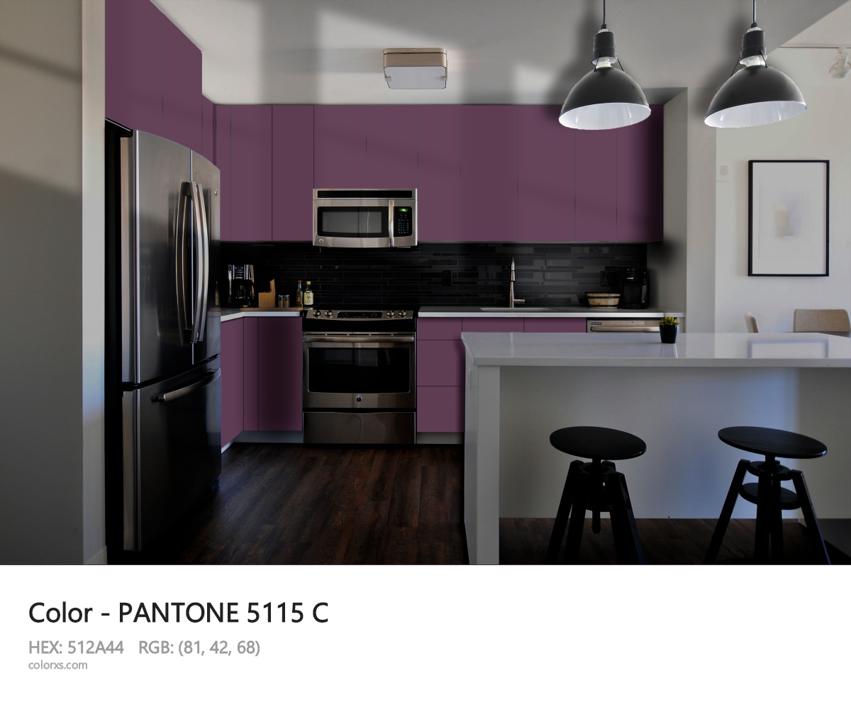 PANTONE 5115 C CMS modular kitchen design