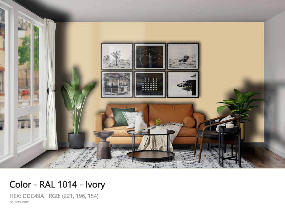 About RAL 1014 - Ivory color - its meaning and example