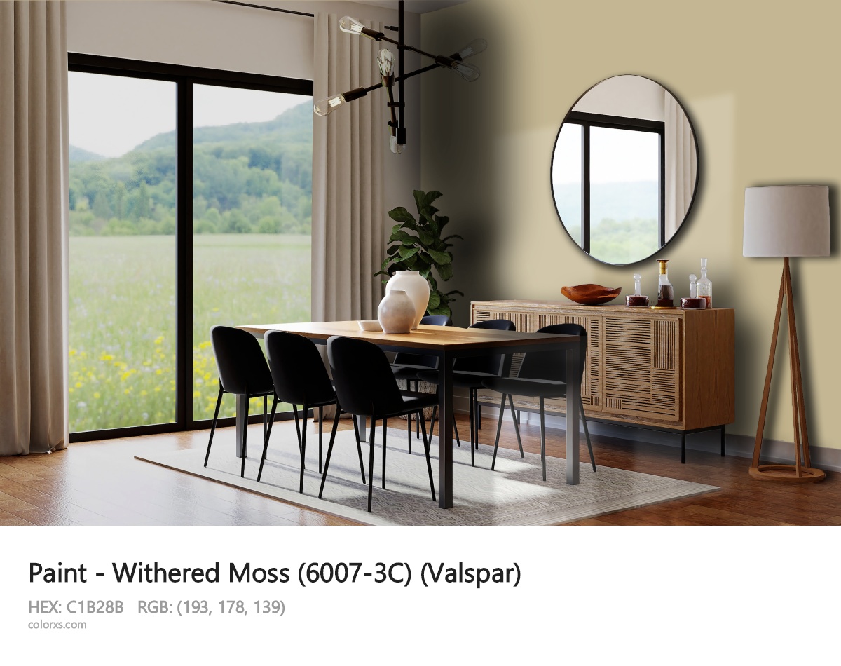 Valspar Withered Moss (6007-3C) Paint dining room design