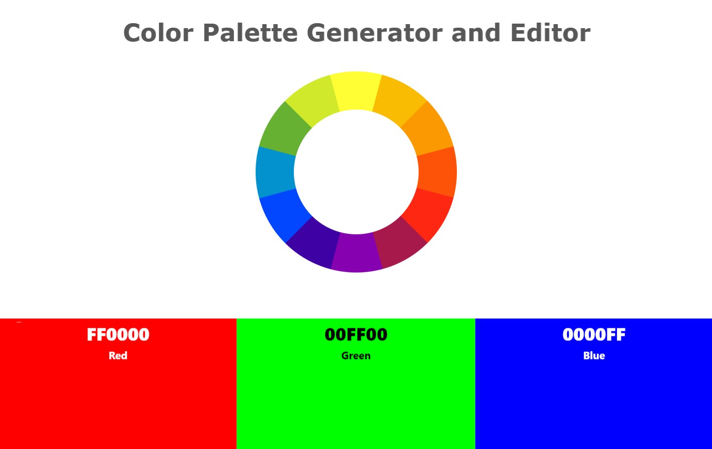 Color wheel - Color palette generator and editor