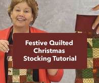 Festive Quilted Christmas Stocking Tutorial