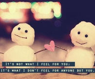 It's not What I Feel For You: