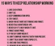 15 Ways To Keep Relationships Working