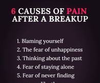 6 causes of pain after a breakup