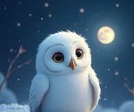 Ai Generated White Owl