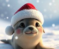 Ai Generated Christmas Seal