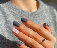 Short Grey Nails