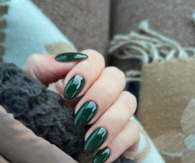 Darkest Green Nails