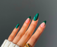 Green Marble Nails