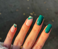 Green Holiday Nails