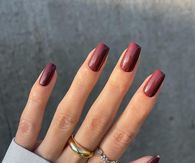 Autumn Red Nails