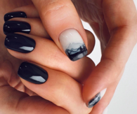 Dark Mountain Nail Art