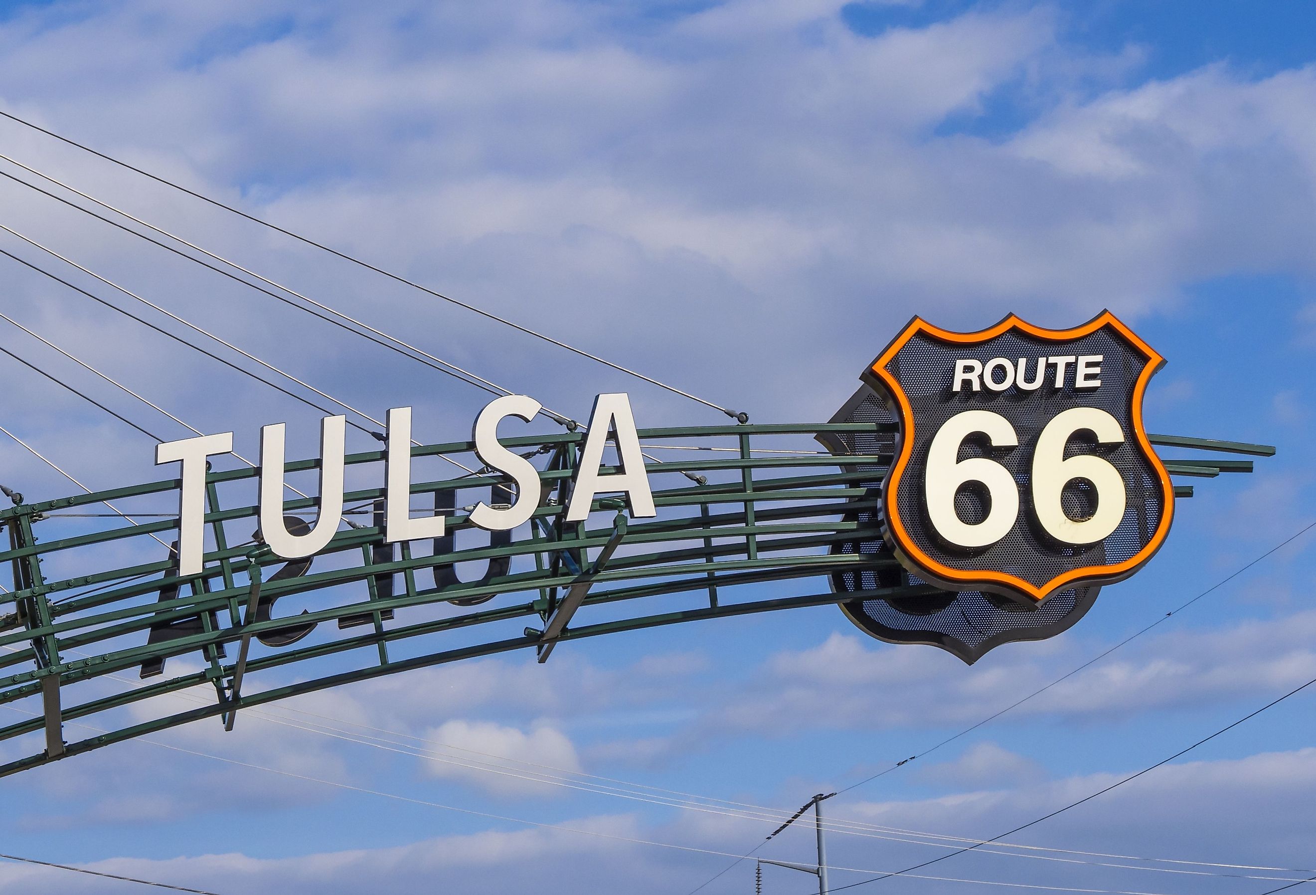 The famous Route 66 Gate in Tulsa Oklahoma.