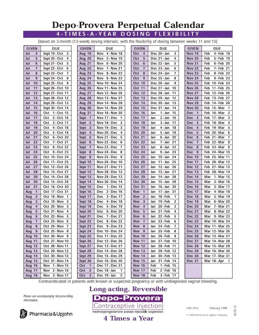 Pin On Medicine  Depo Chart