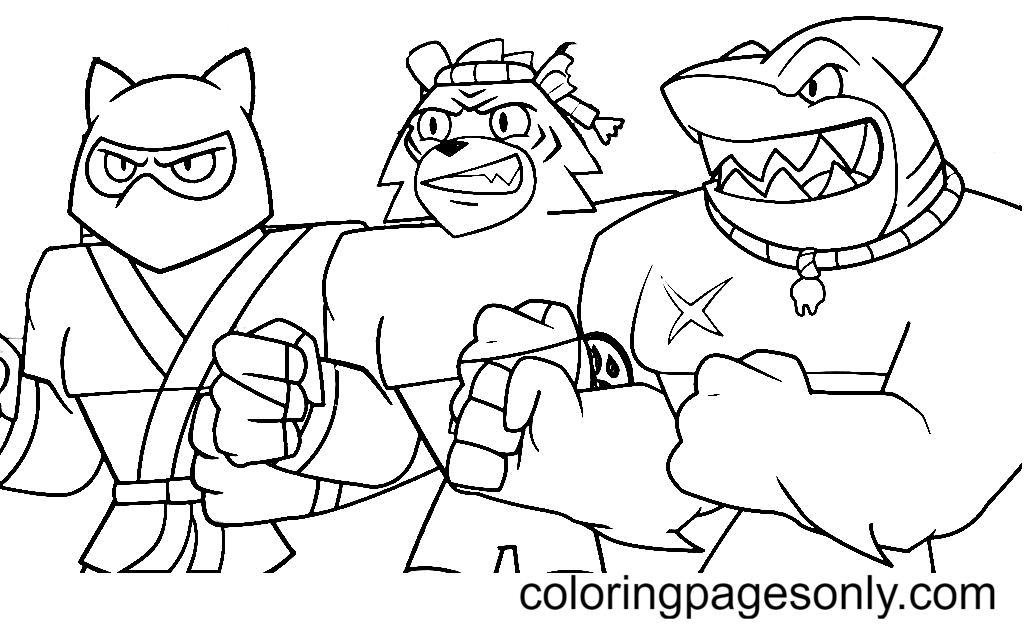 Goo Jit Zu Coloring Pages Printable for Free Download