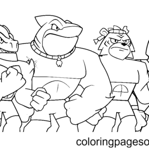 Goo Jit Zu Coloring Pages For Kids