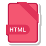 Icona Tipo di file, html