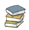 Bücher, Bibliothek Symbol