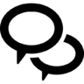 Runde, Dialog, chat, Gespräch, Blasen Symbol