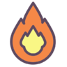 Holz-Feuer Symbol