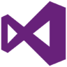 Icône Visualstudio, plaine, logo