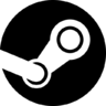 Icono Vapor, negro, logo