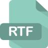 Icona Rtf, filetype, tipi di file