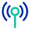 Antenne, signal, Frequenz Symbol