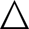 Dreieck, Form Symbol