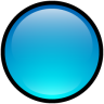 Button, blank, blue Icon