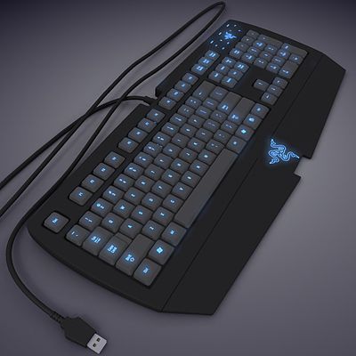 Keyboard Razer (max7) 3d model