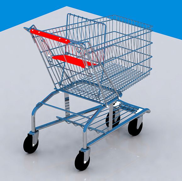 Einkaufswagen 3d model