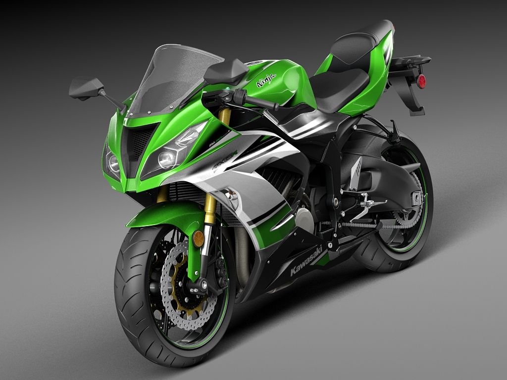 Kawasaki Ninja ZX-6R 2015 3d model