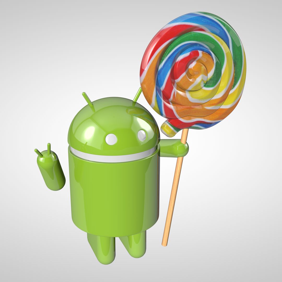 Android Lollipop Alt 3d model