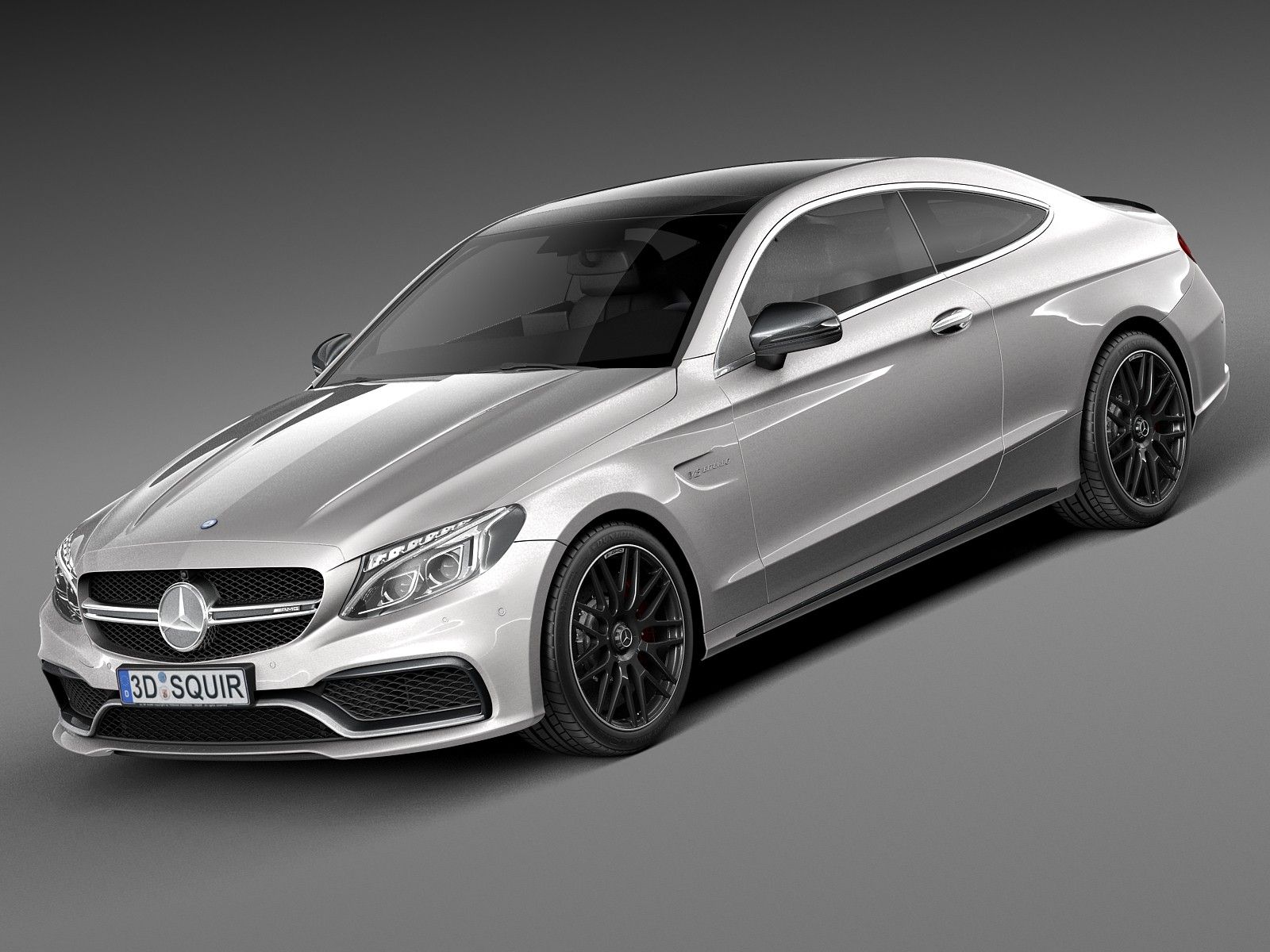 Mercedes-Benz C63 AMG Coupe 2017 3d model