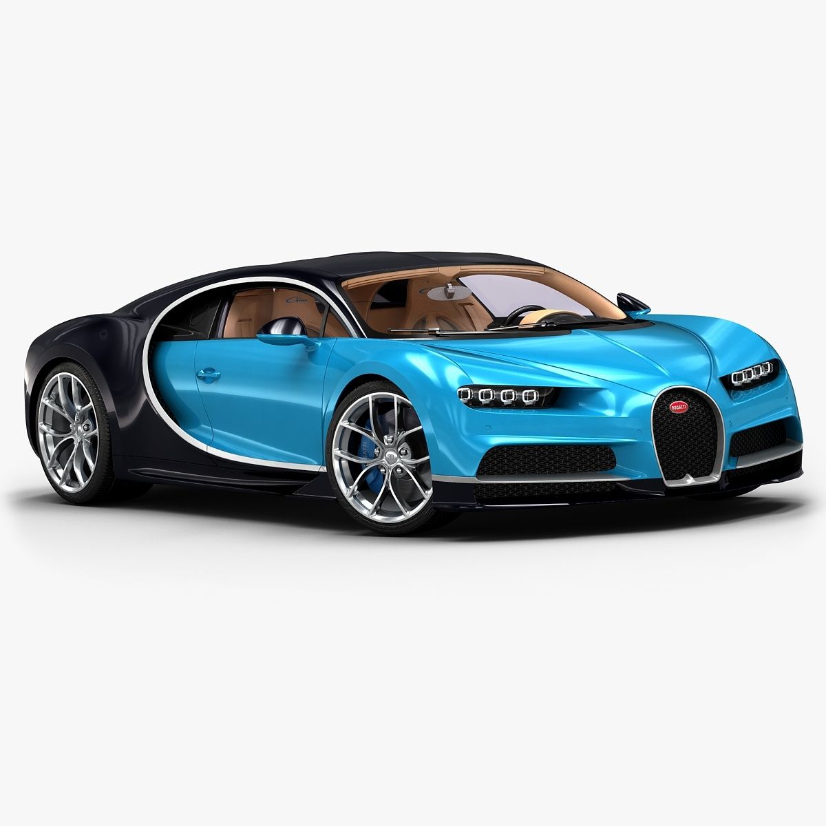 2017 Bugatti Chiron 3d model