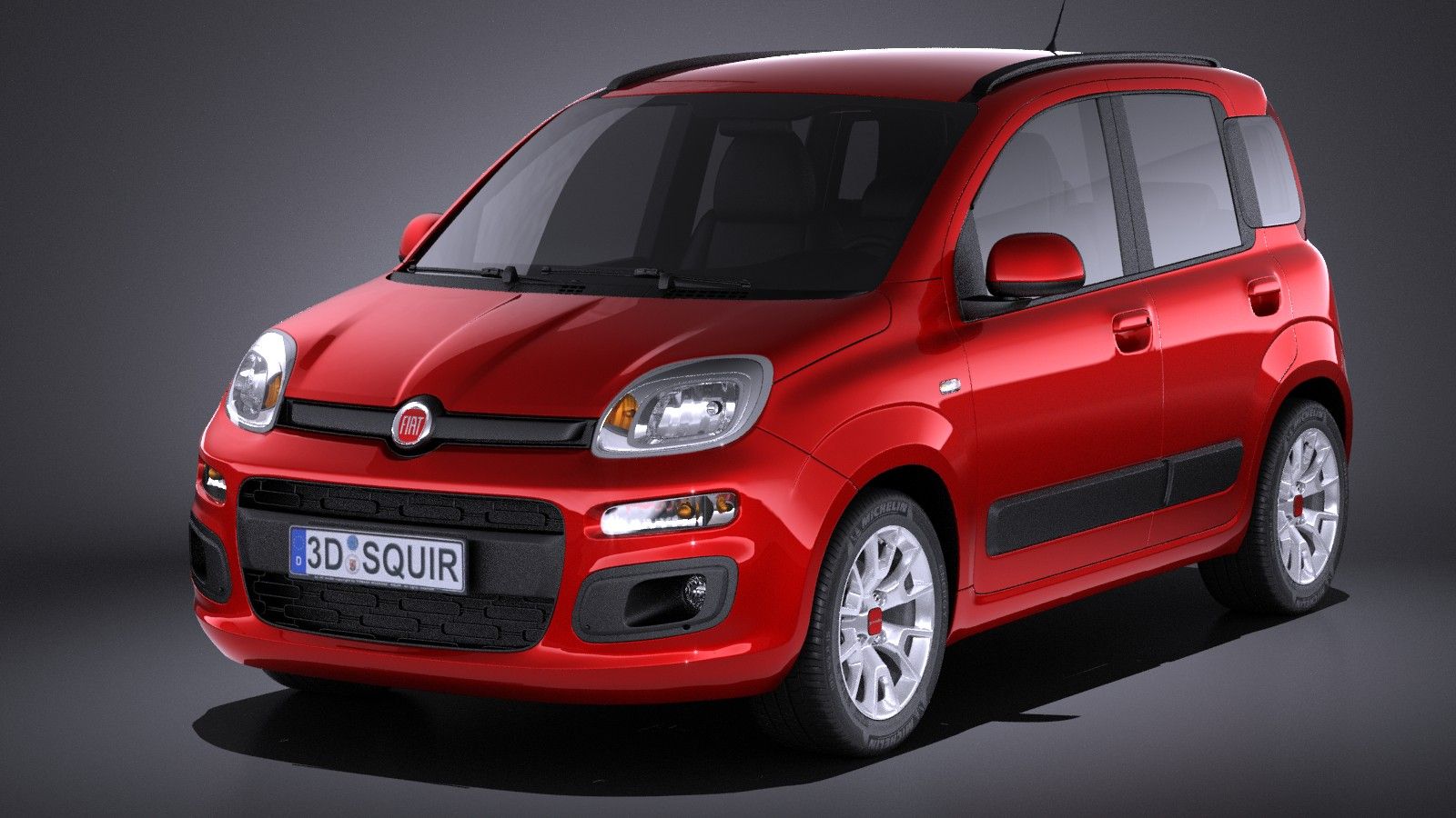 Fiat Panda 2017 3d model