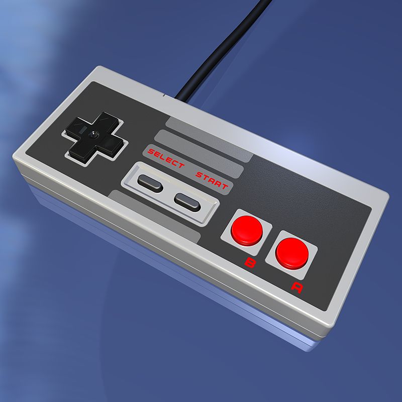 Vintage-Videospiel-Controller 3d model