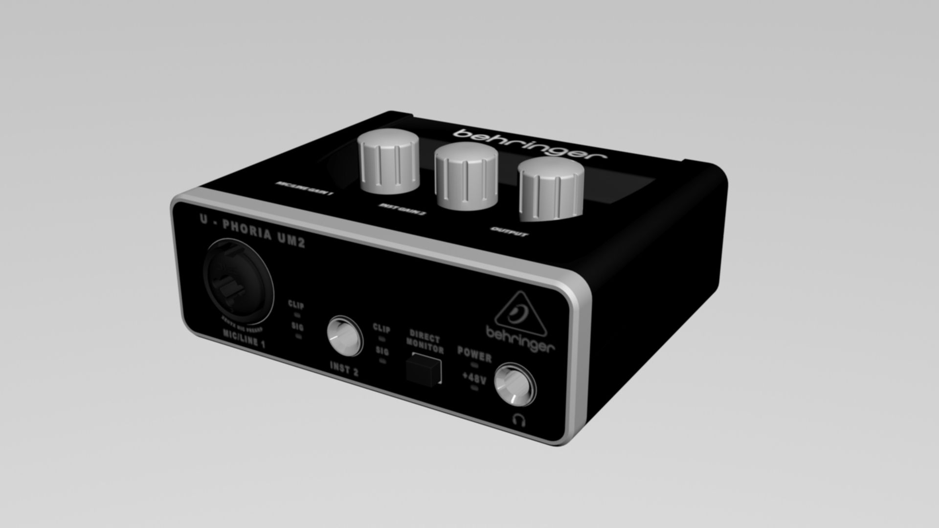 Behringer U-Phoria UM2 3d model