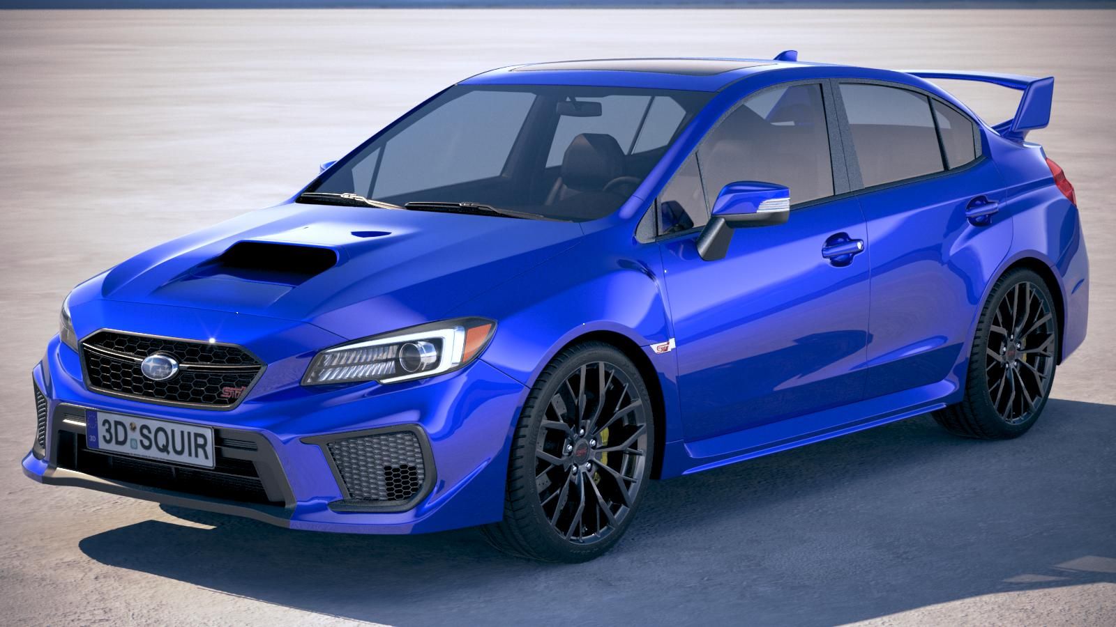 Subaru WRX STI 2018 3d model