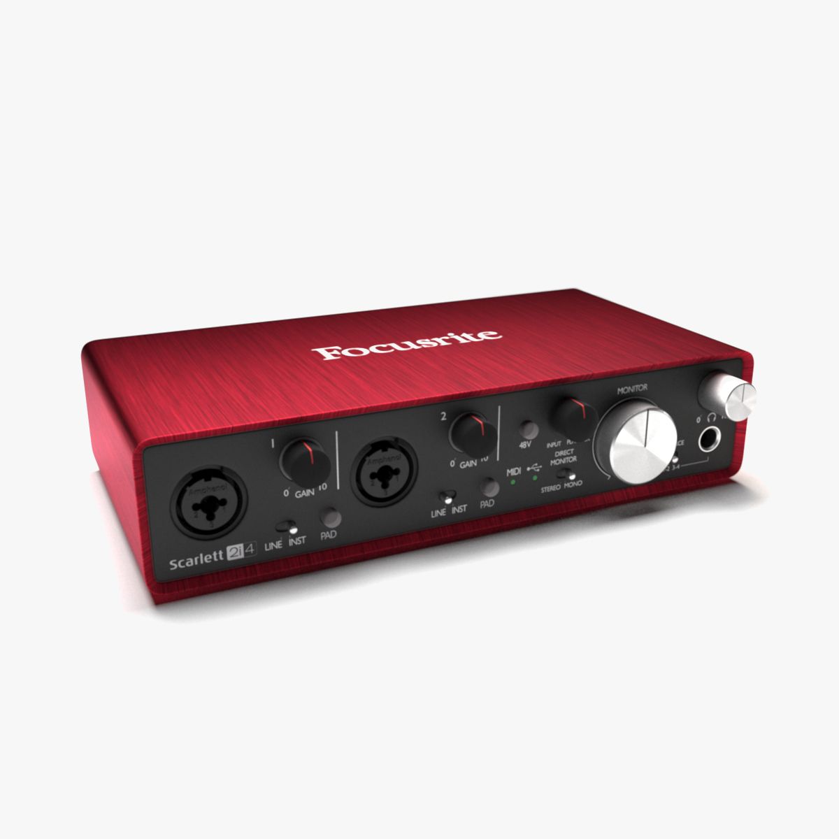 Focusrite Scarlett 2i4 3d model