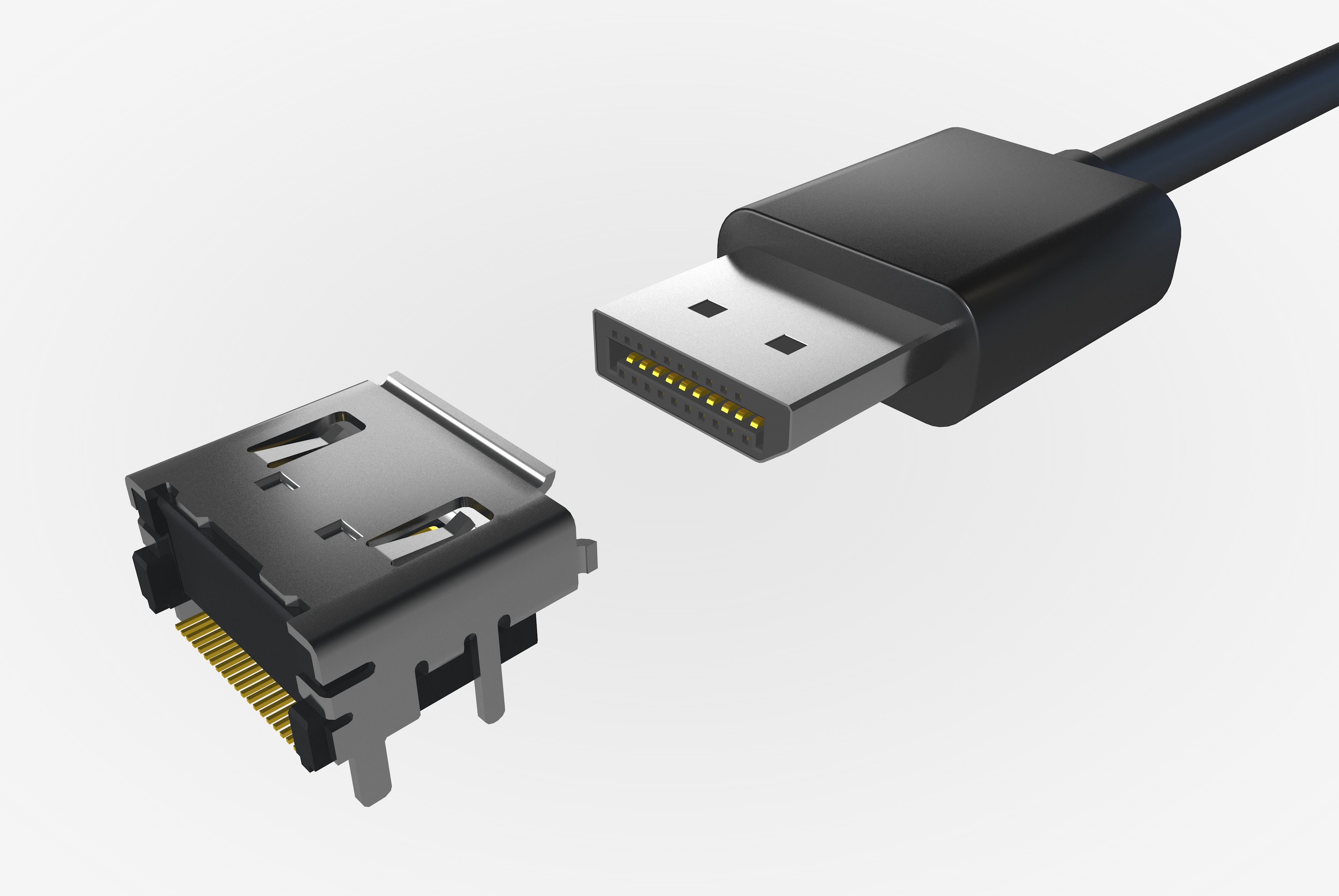 DisplayPort-DP-Anschluss 3d model