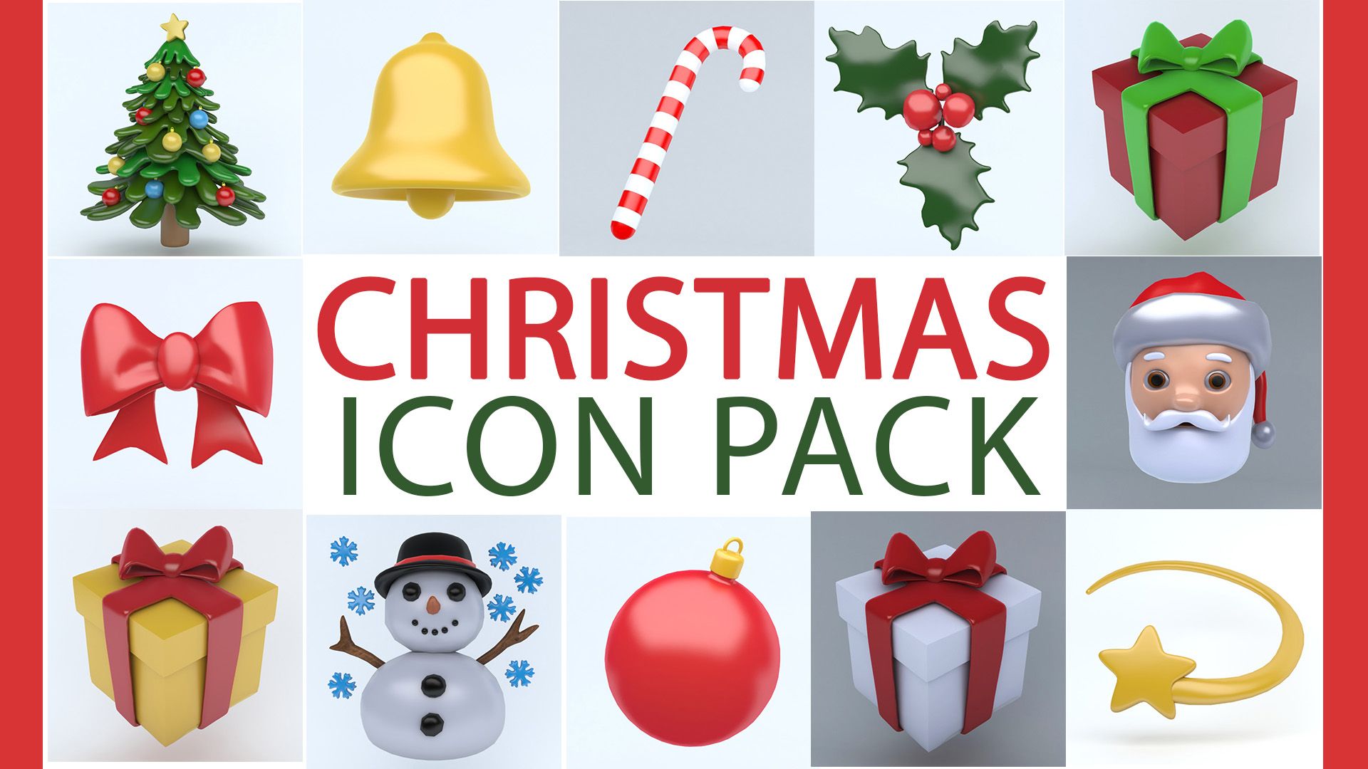 ICON WEIHNACHTSPAKET 3d model