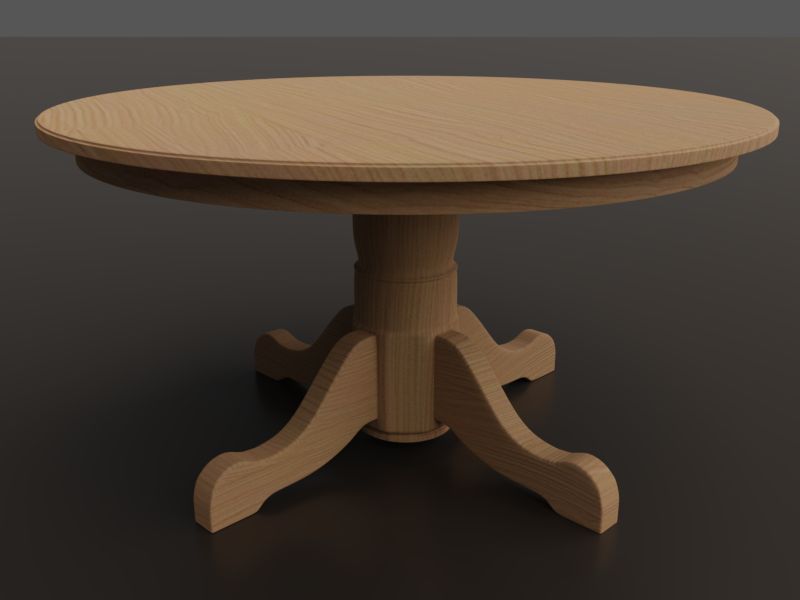 Runder Tisch 3d model